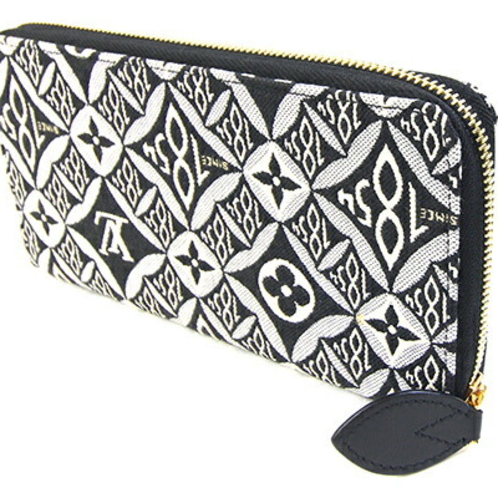 Louis Vuitton Gris Jacquard Chain/Shoulder Wallet