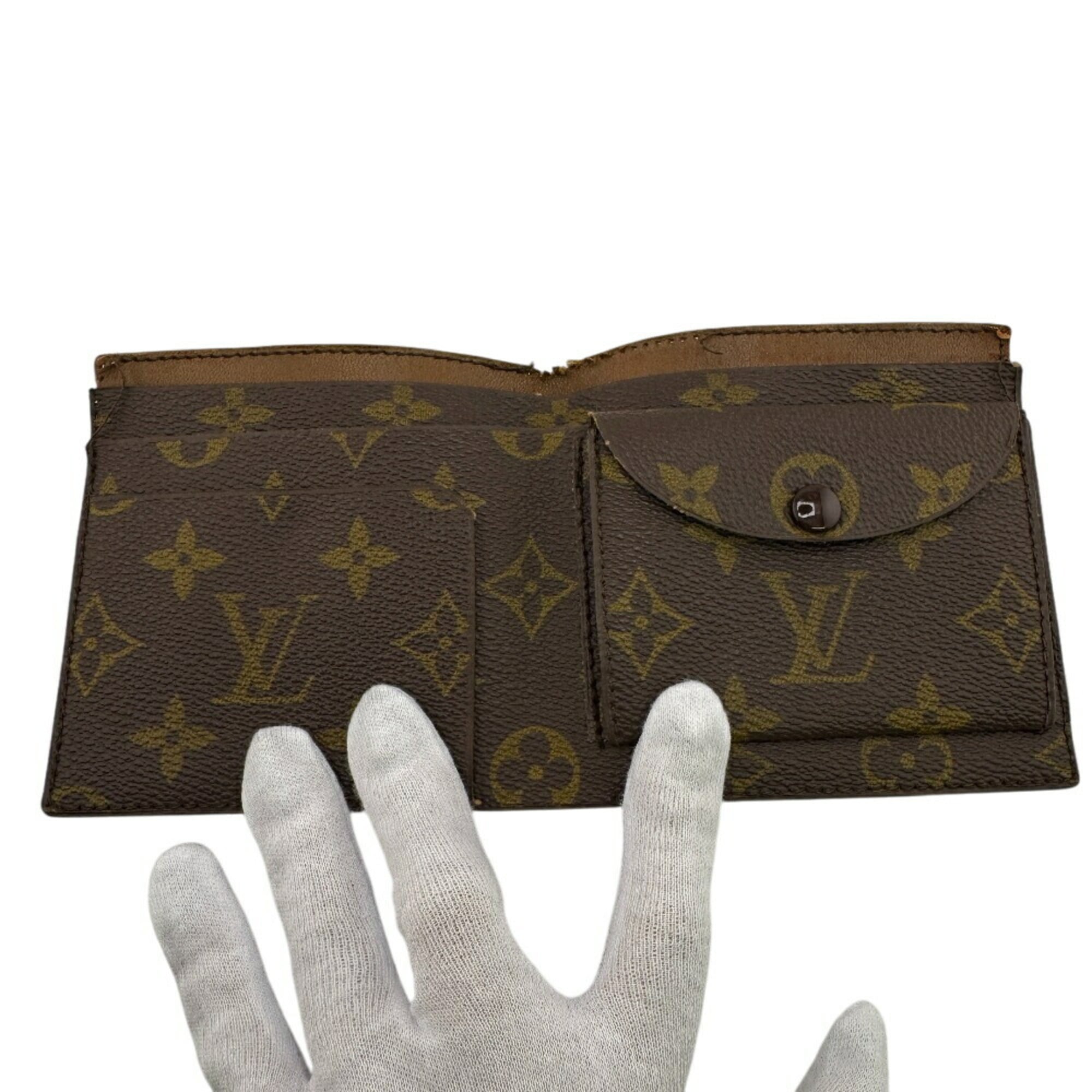 Louis Vuitton Brown Leather Wallet