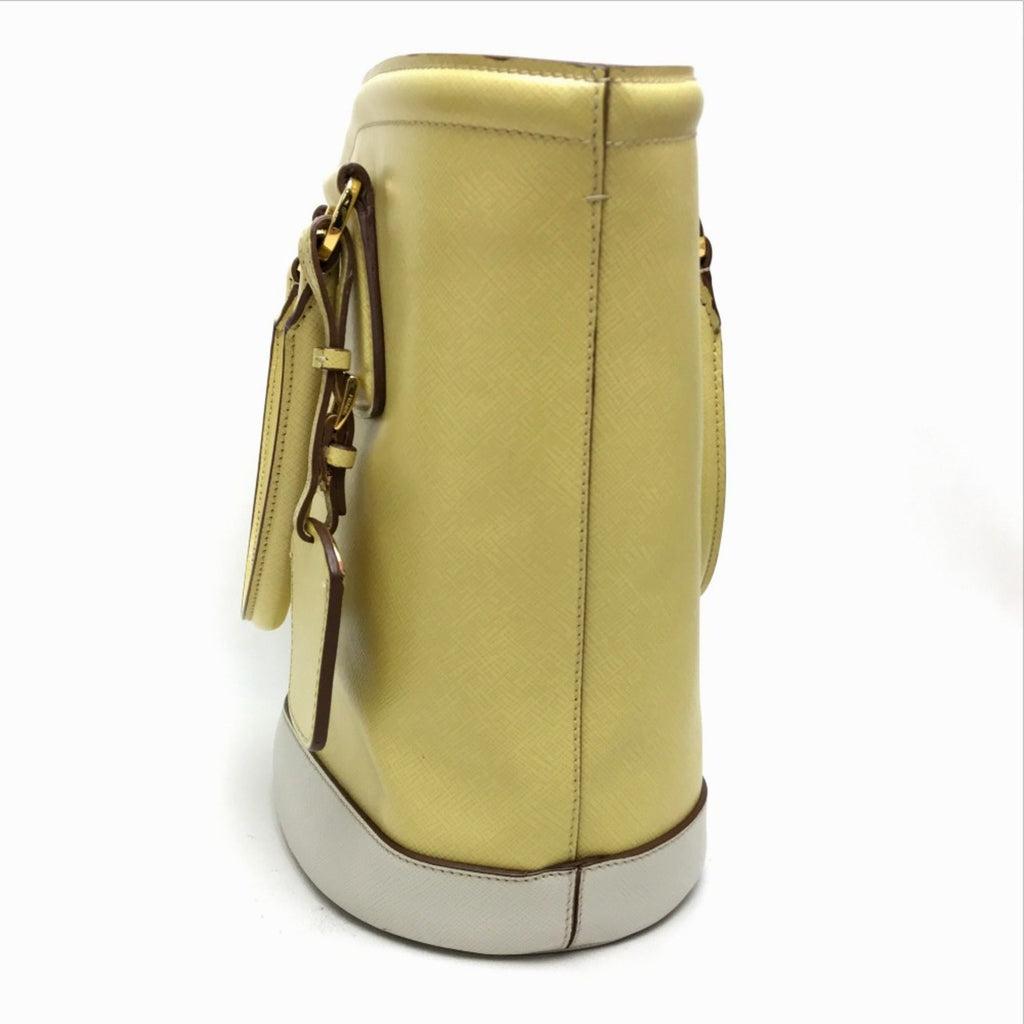Prada Yellow Leather Shoulder Bag