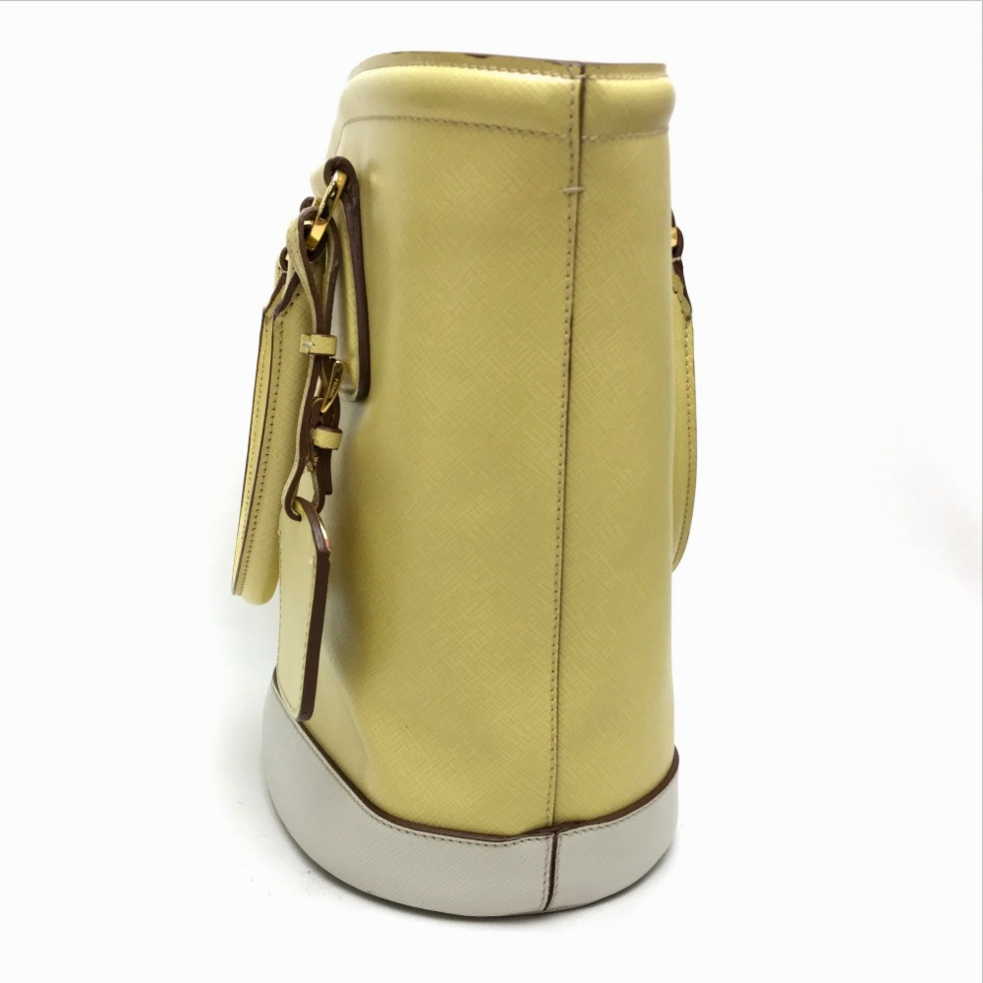 Prada Yellow Leather Shoulder Bag
