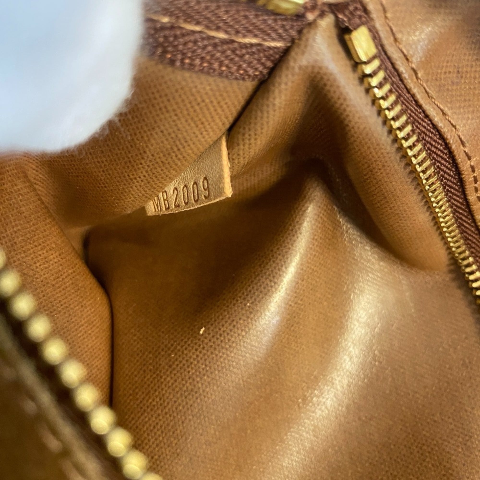 Louis Vuitton Brown Leather Clutch Bag Pouch