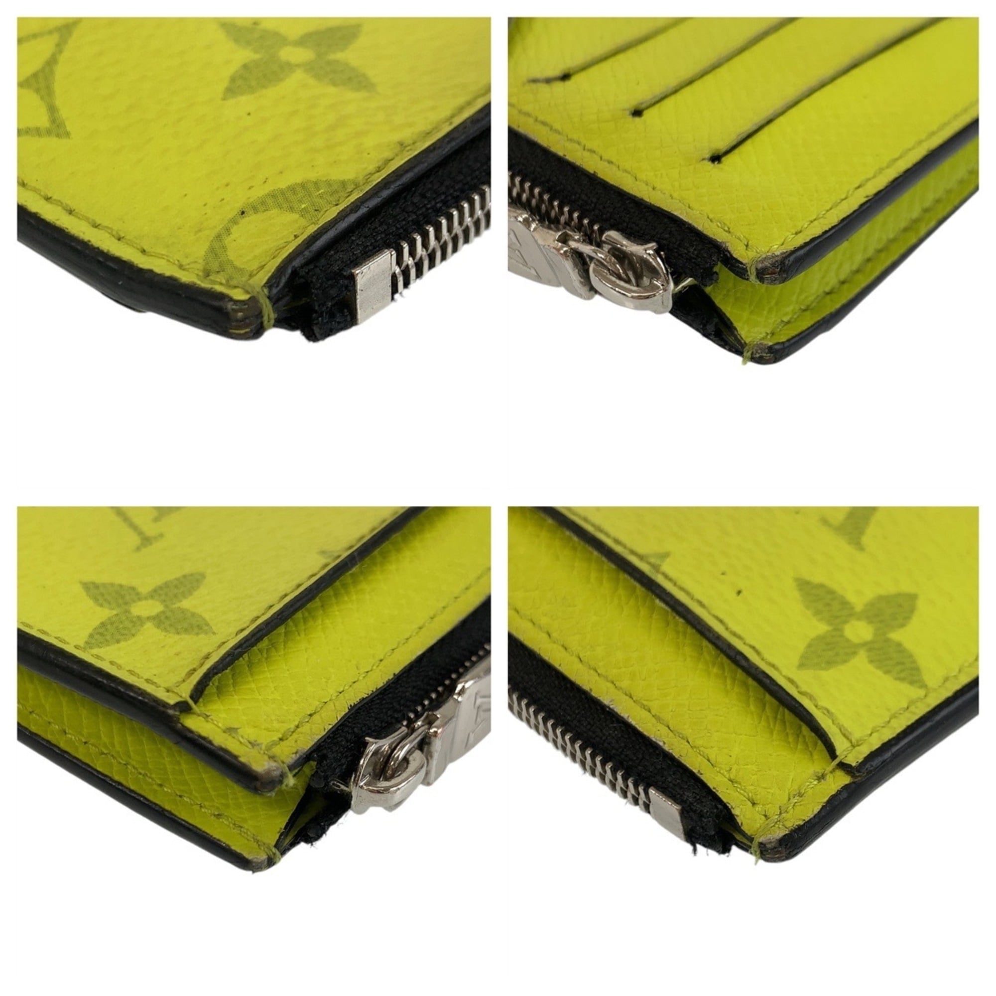 Louis Vuitton Taigarama Jaune Yellow Pvc Coin Purse/Coin Case