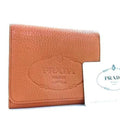 Prada Brown Leather Wallet (Tri-Fold)