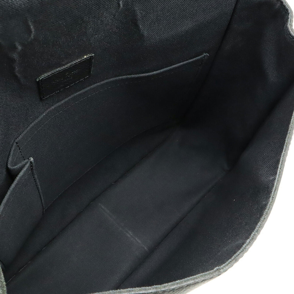 Louis Vuitton Ardoise Black Taiga Leather Shoulder Bag