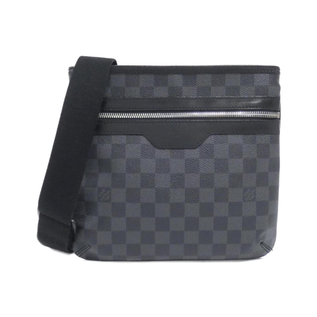 Louis Vuitton Dark Gray Graphite Coated Canvas Shoulder Bag