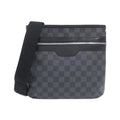 Louis Vuitton Dark Gray Graphite Coated Canvas Shoulder Bag