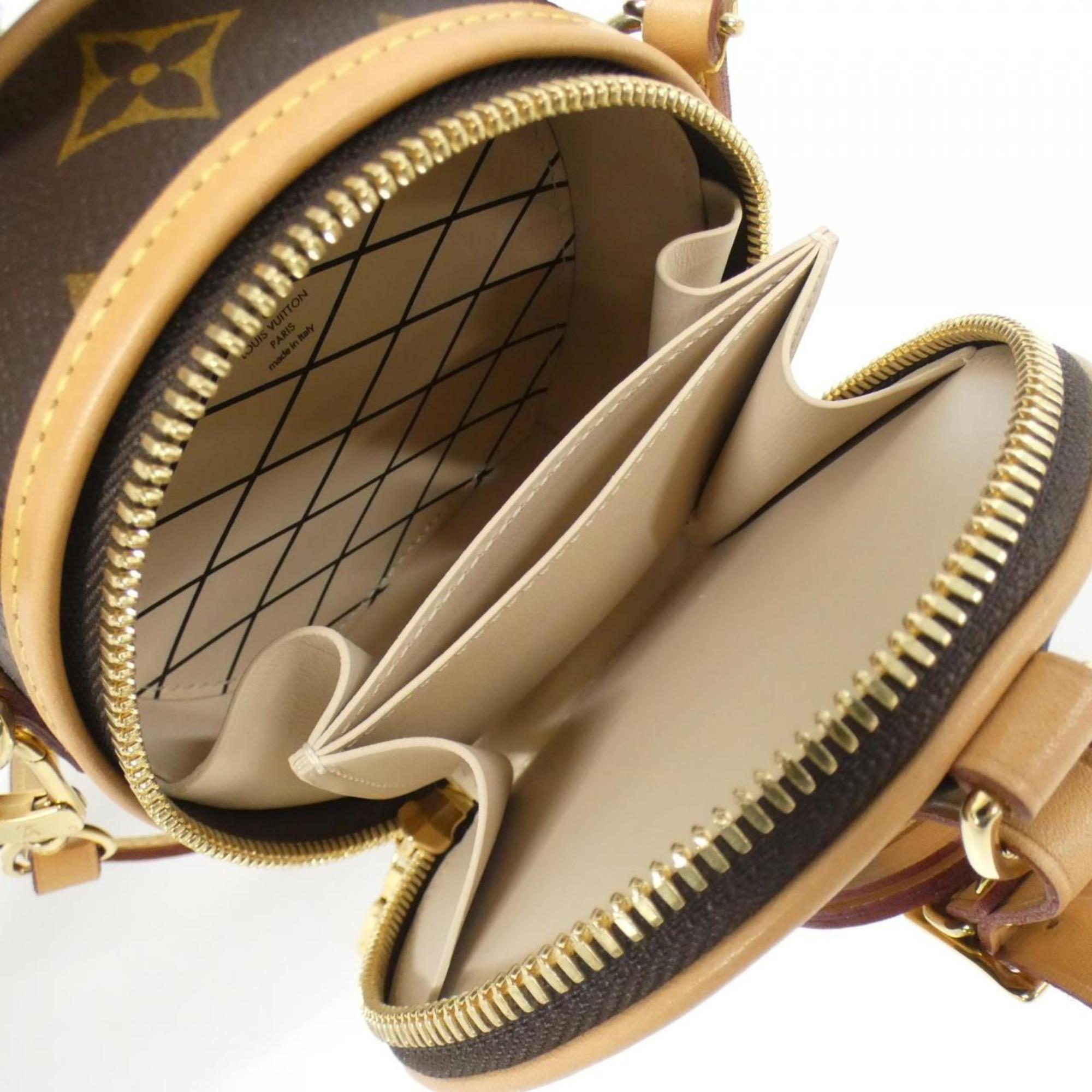 Louis Vuitton Marron Coated Canvas Handbag