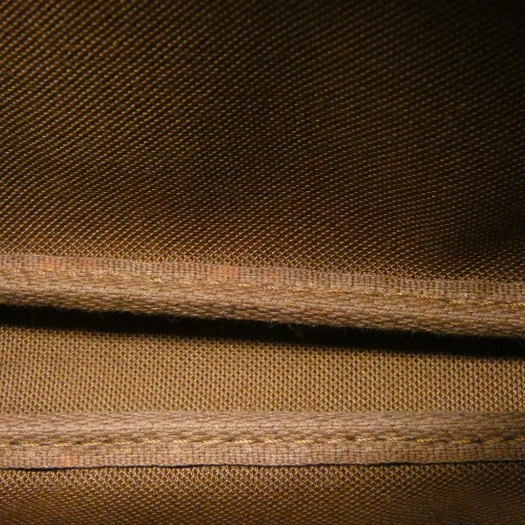 Louis Vuitton Marron Peach Coated Canvas Pochette Pouch