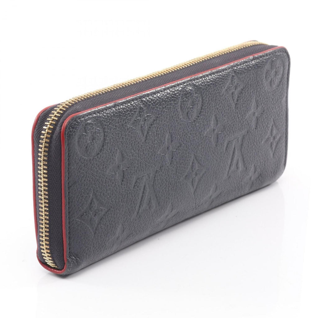 Louis Vuitton Marine Rouge Navy Monogram Empreinte Long Wallet
