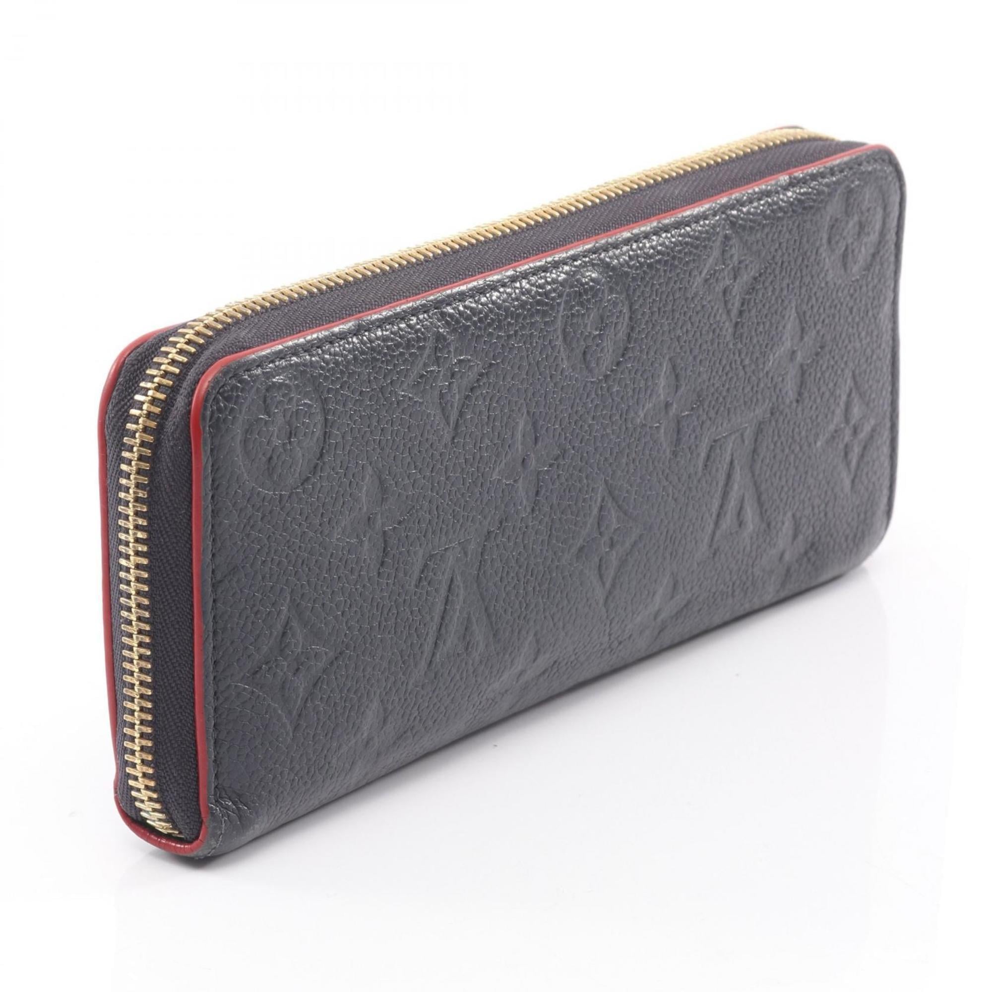 Louis Vuitton Marine Rouge Navy Monogram Empreinte Long Wallet
