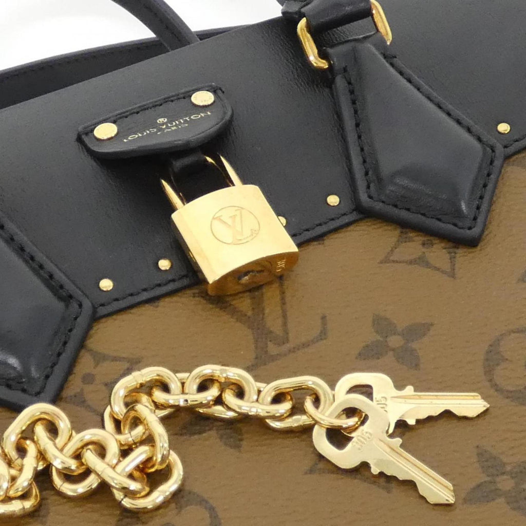 Louis Vuitton Brown Coated Canvas Handbag