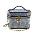 Louis Vuitton Navy Jacquard Denim Shoulder Bag Vanity Bag