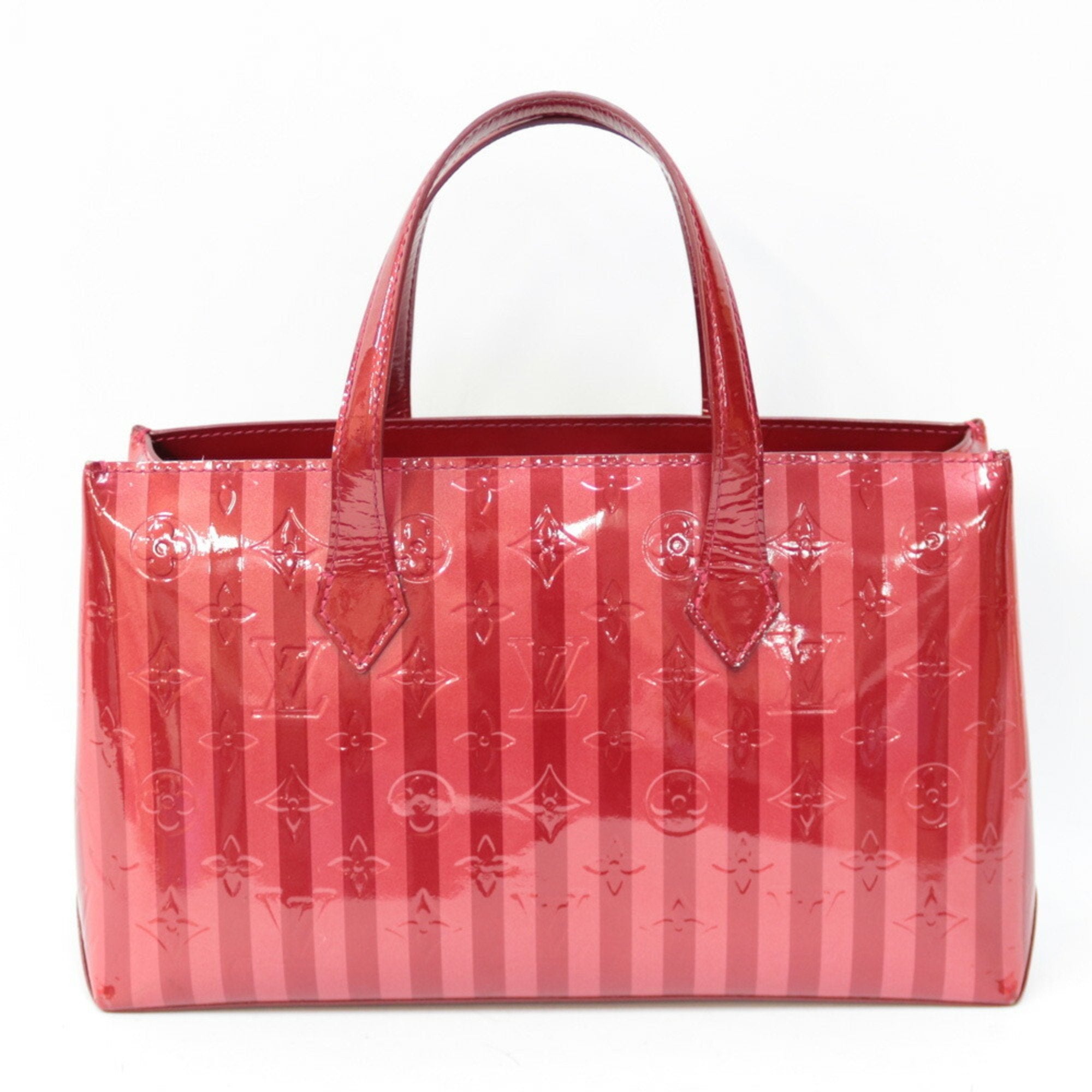 Louis Vuitton Handbag Monogram Verni Wilshire PM Rayur M91702 Pomme d'Amour Ladies