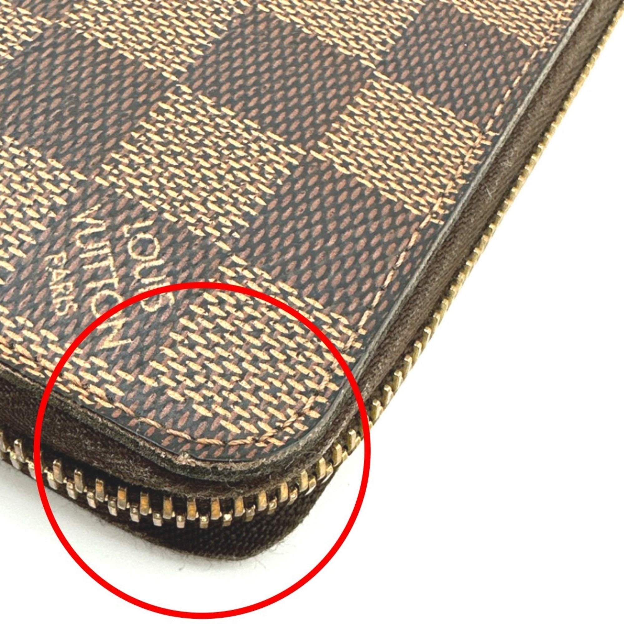 Louis Vuitton Brown Ebene Damier Canvas Long Wallet