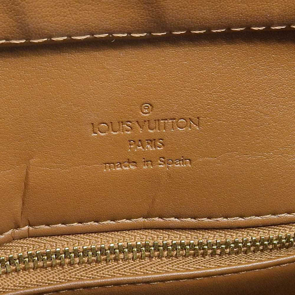 Louis Vuitton Bronze Leather Shoulder Bag Tote Bag