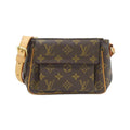 Louis Vuitton Brown Coated Canvas Shoulder Bag