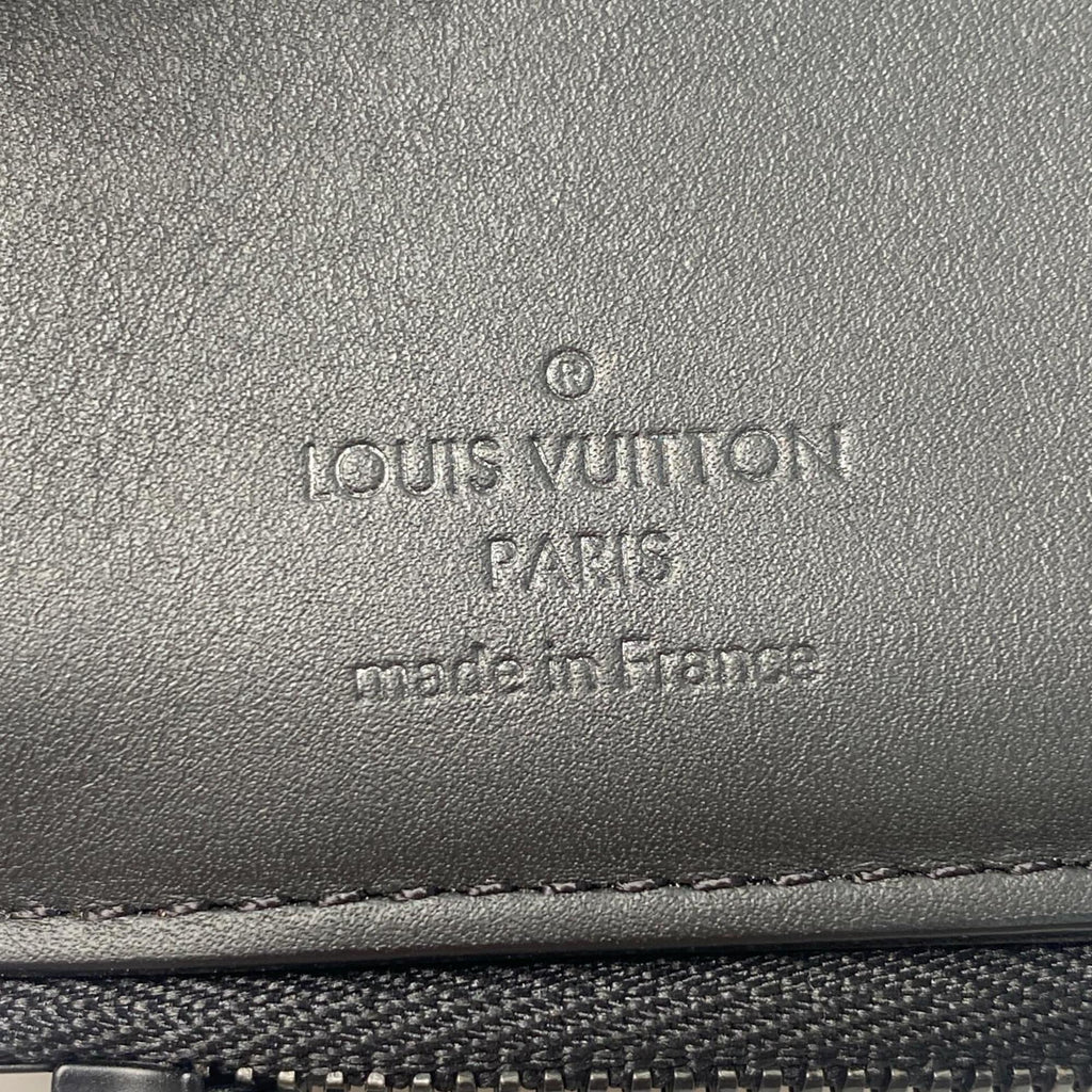 Louis Vuitton Black Noir Leather Wallet (Tri-Fold)