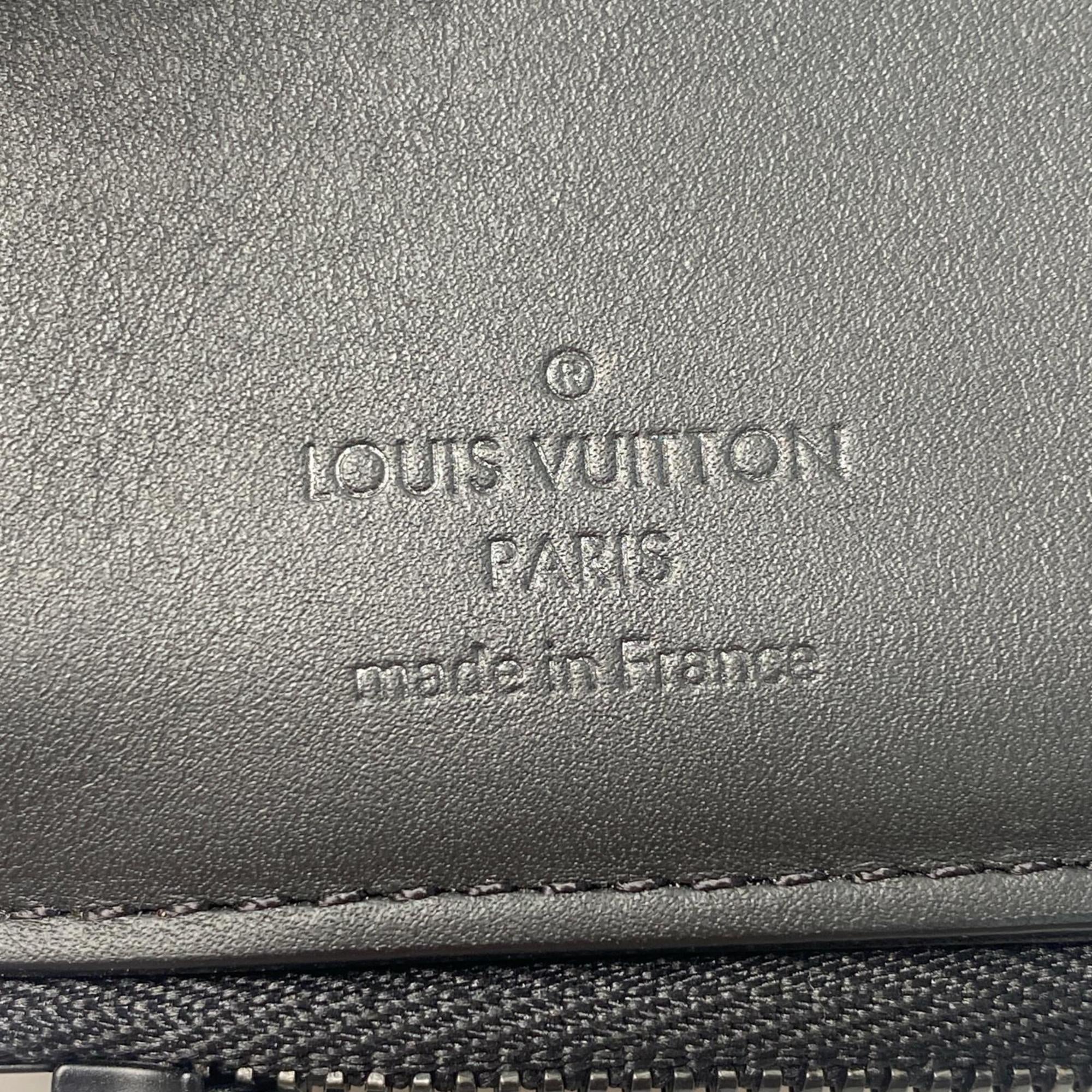 Louis Vuitton Black Noir Leather Wallet (Tri-Fold)