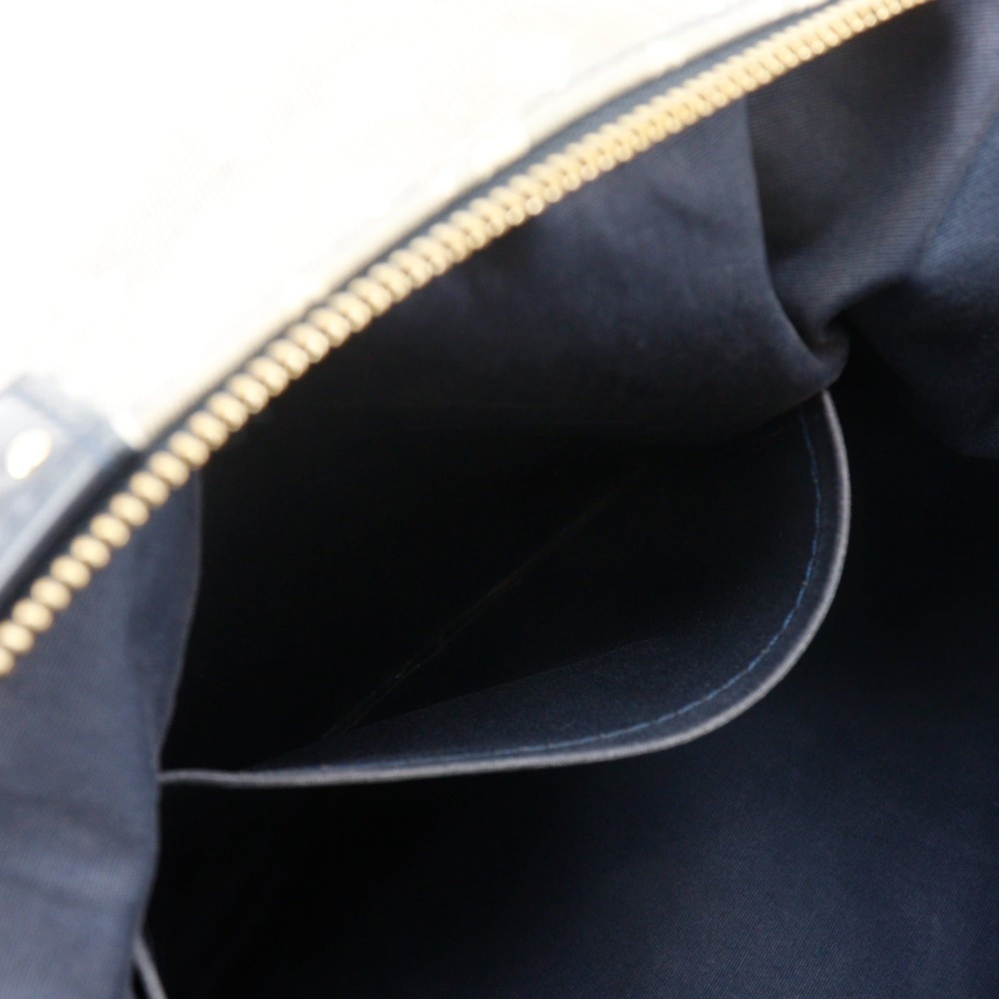 Louis Vuitton Gray Navy Canvas Shoulder Bag Tote Bag