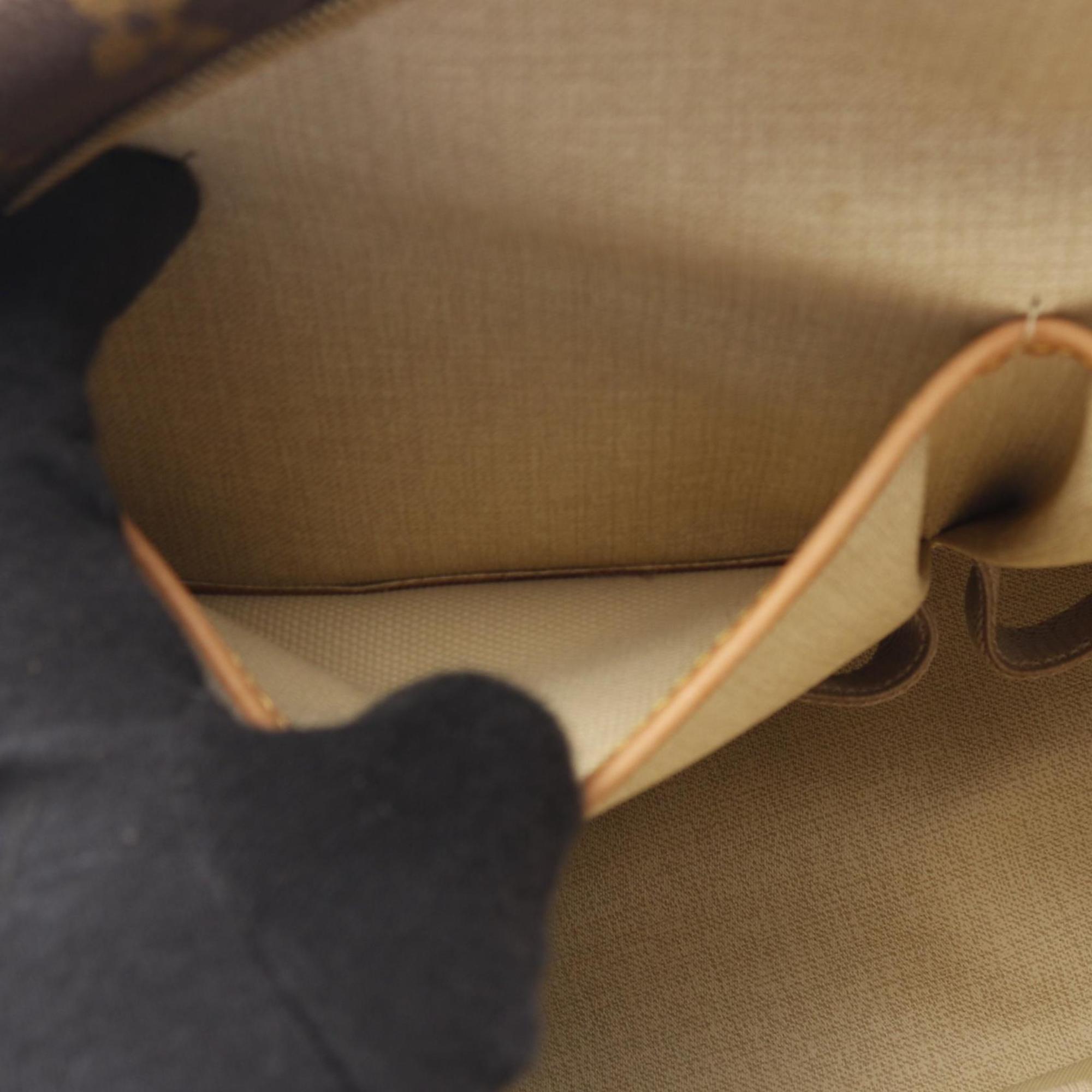 Louis Vuitton Brown Coated Canvas Handbag