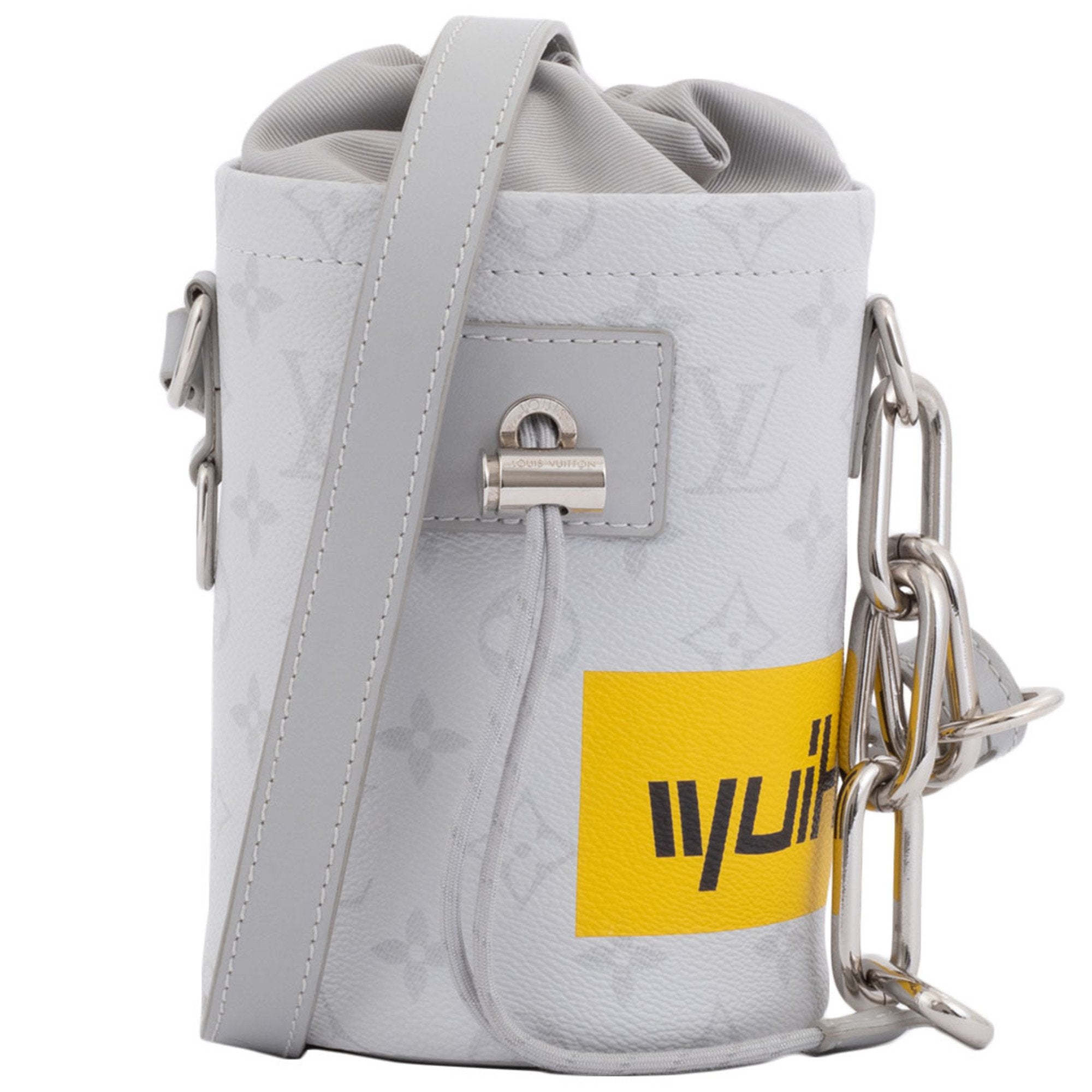 Louis Vuitton Monogram Light Gray White Monogram Shoulder Bag