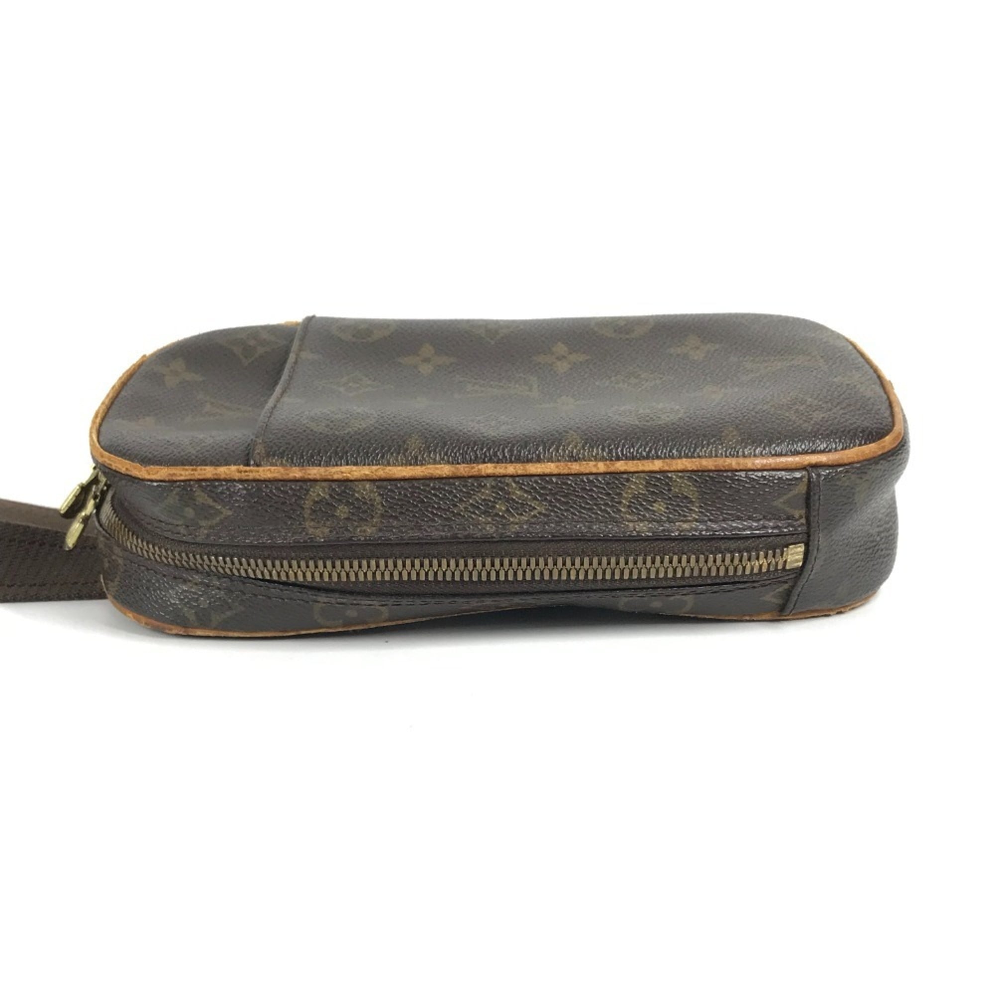 Louis Vuitton Brown Monogram Pochette Shoulder Bag Sling Bag