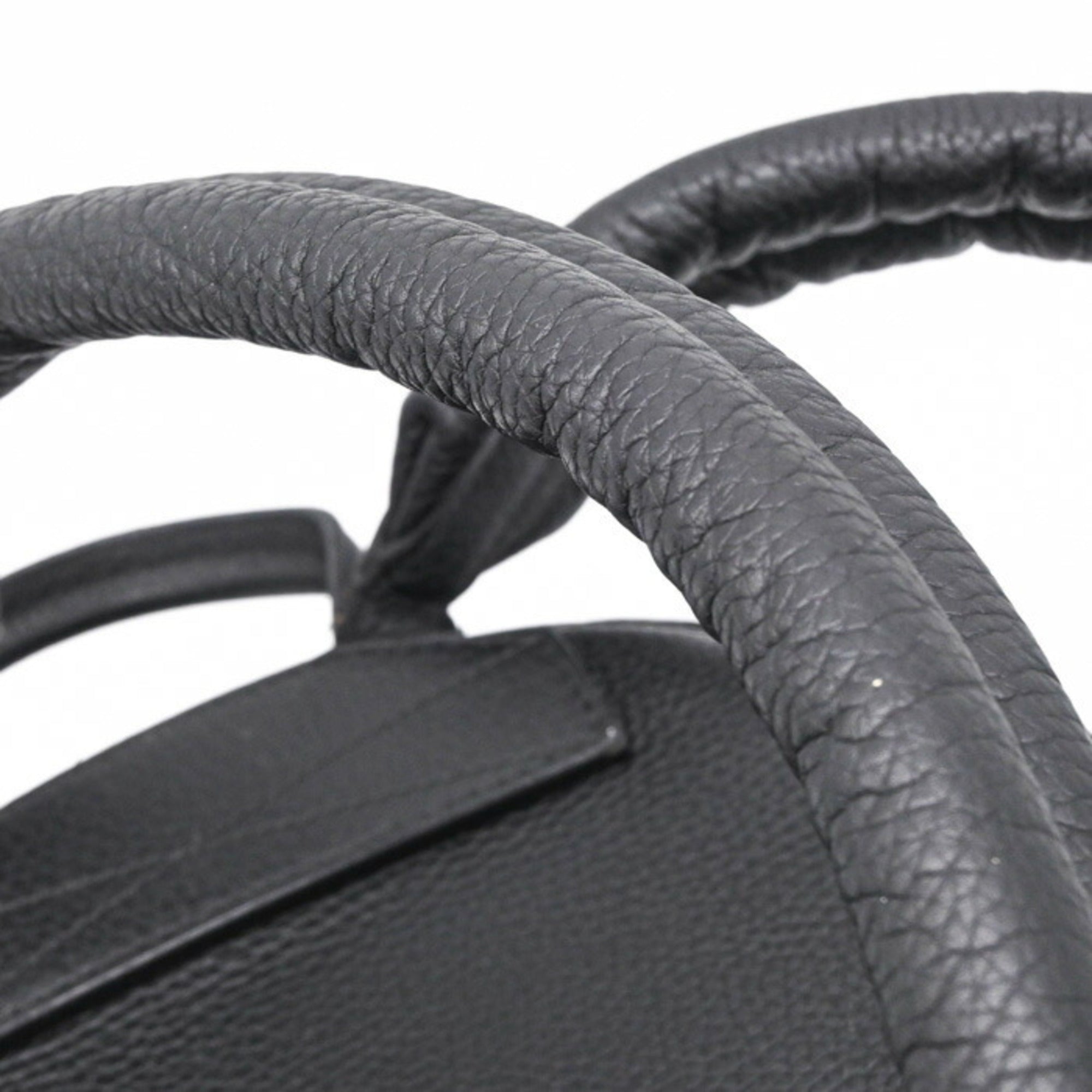 Louis Vuitton Black Leather Backpack