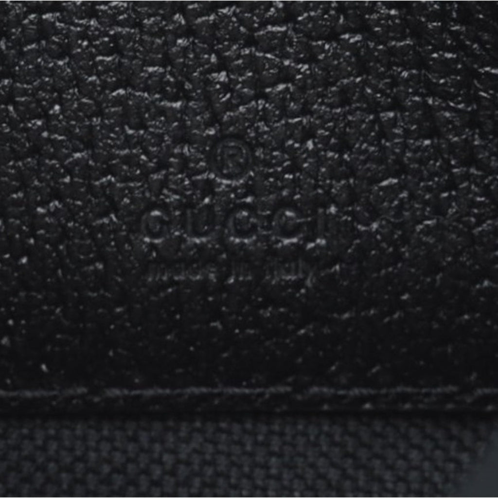 Gucci Black Coated Canvas Leather Clutch Bag Pouch (Pre-Owned)