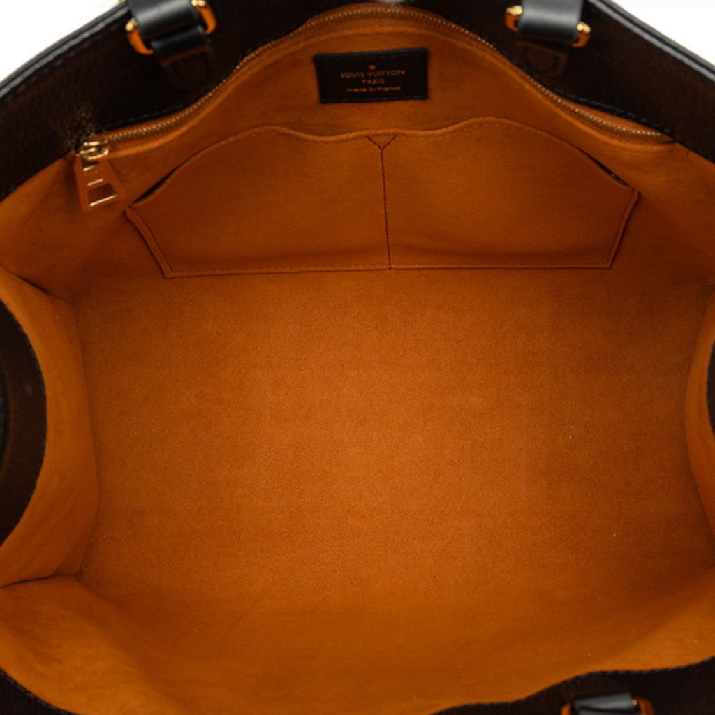 Louis Vuitton Black Leather Shoulder Bag Tote Bag