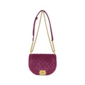 Chanel Purple Velvet Shoulder Bag