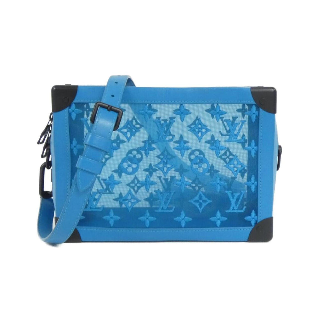 Louis Vuitton Turquoise Leather Nylon Shoulder Bag