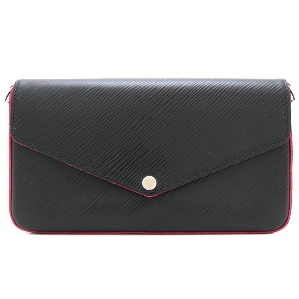 Louis Vuitton Hot Pink Noir Leather Pochette