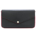 Louis Vuitton Hot Pink Noir Leather Pochette