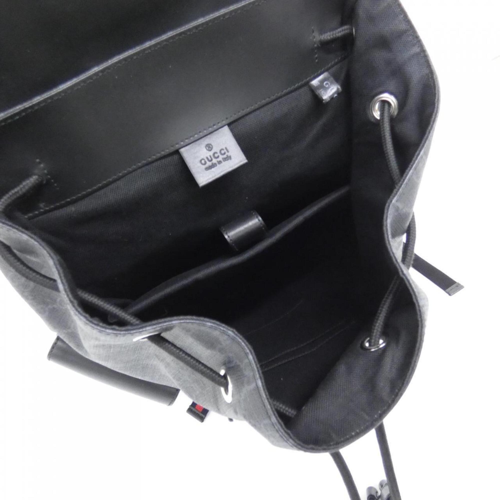 Gucci Black Gray Backpack (Pre-Owned)