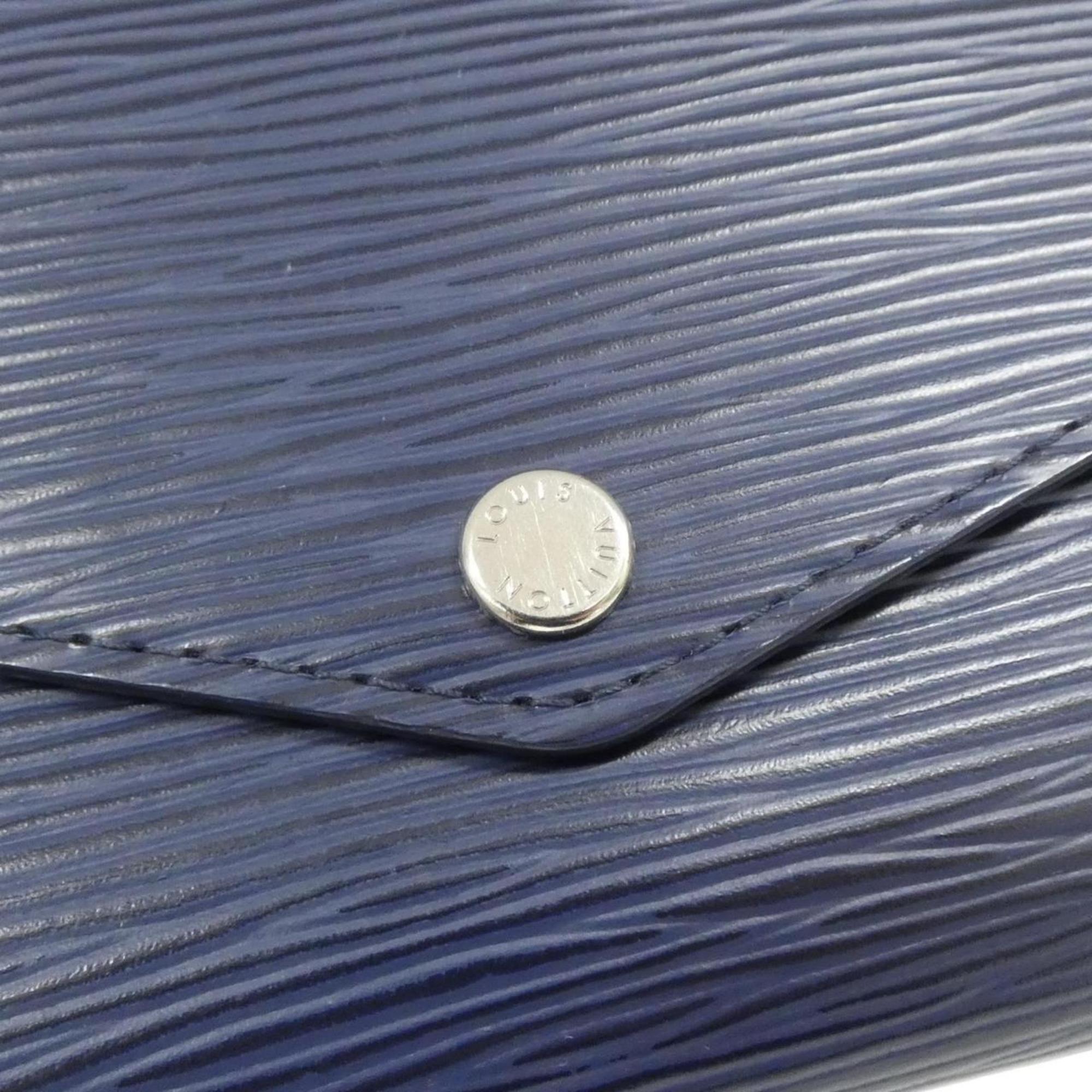Louis Vuitton Indigo Leather Long Wallet