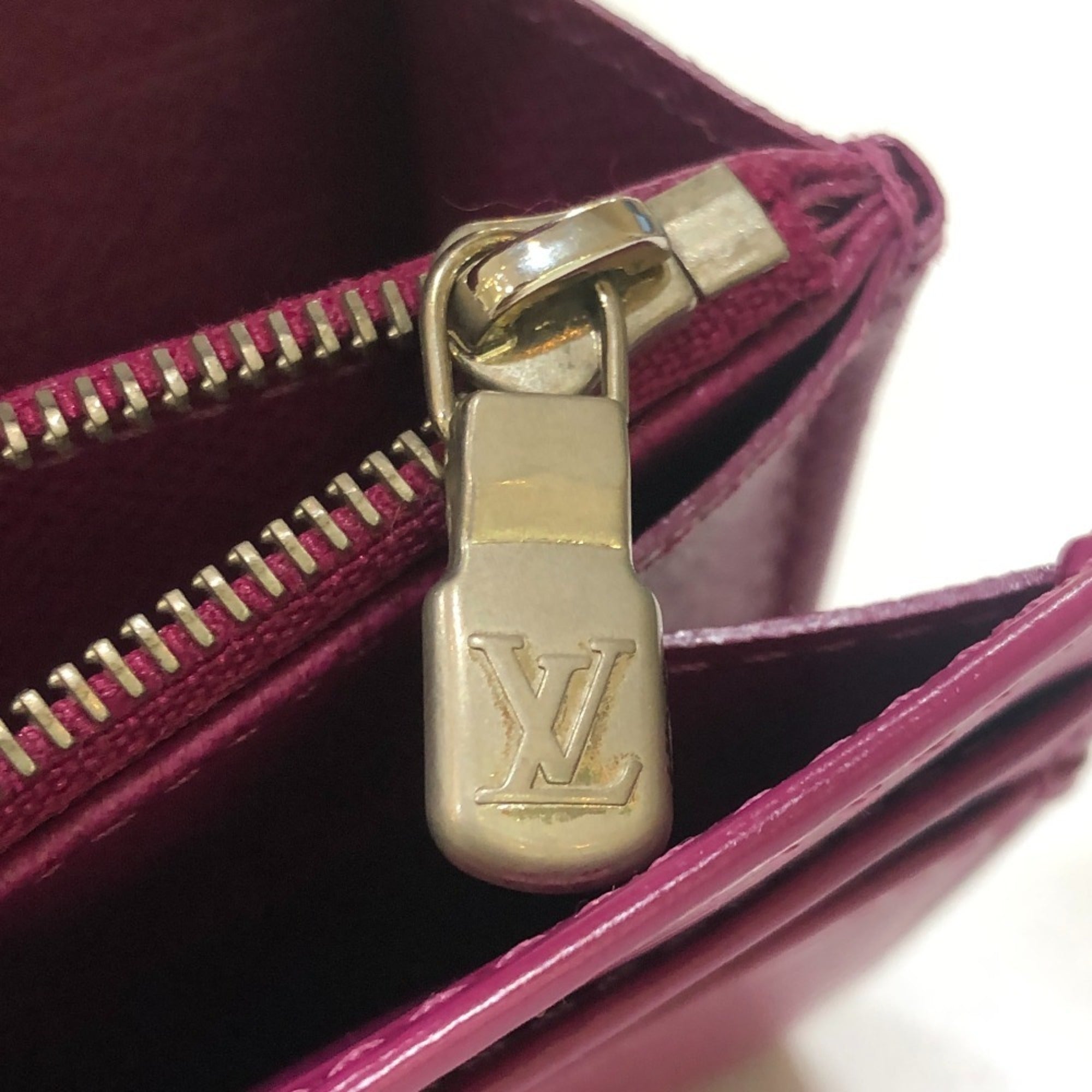 Louis Vuitton Epi Fuchsia Purple Epi Leather Long Wallet