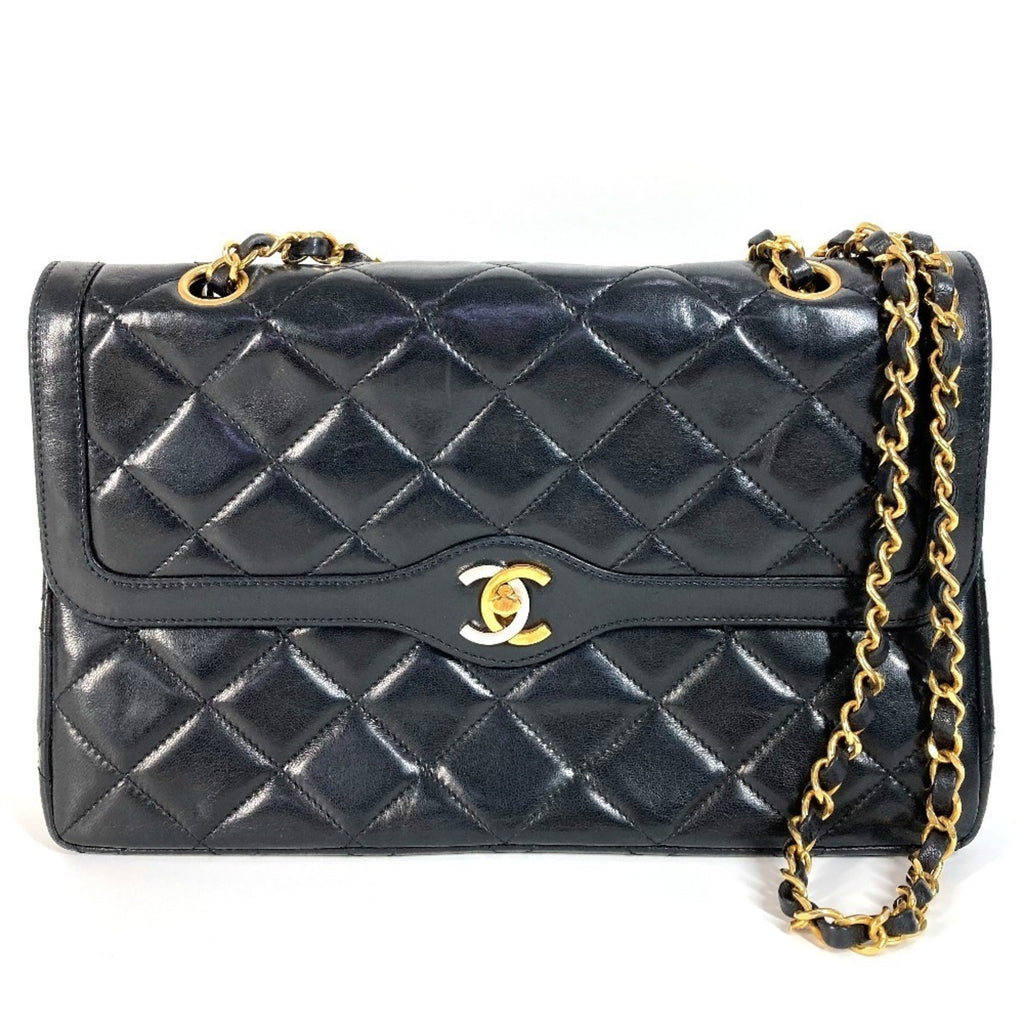 Chanel Black Leather Shoulder Bag