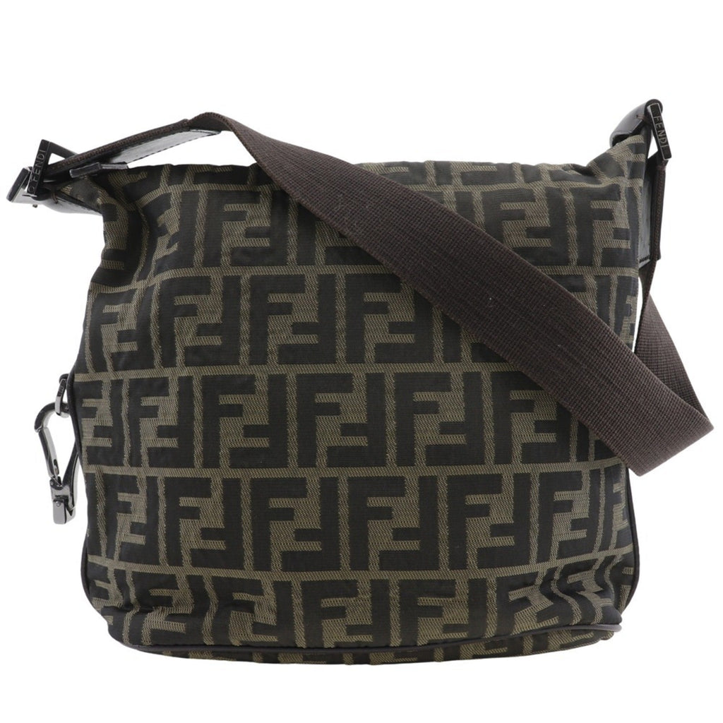 Fendi Brown Nylon Shoulder Bag
