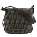 Fendi Brown Nylon Shoulder Bag