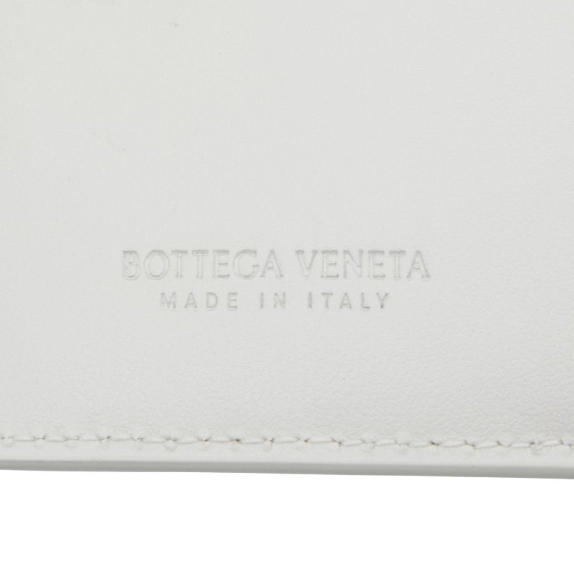 Bottega Veneta White Leather Wallet (Bi-Fold)