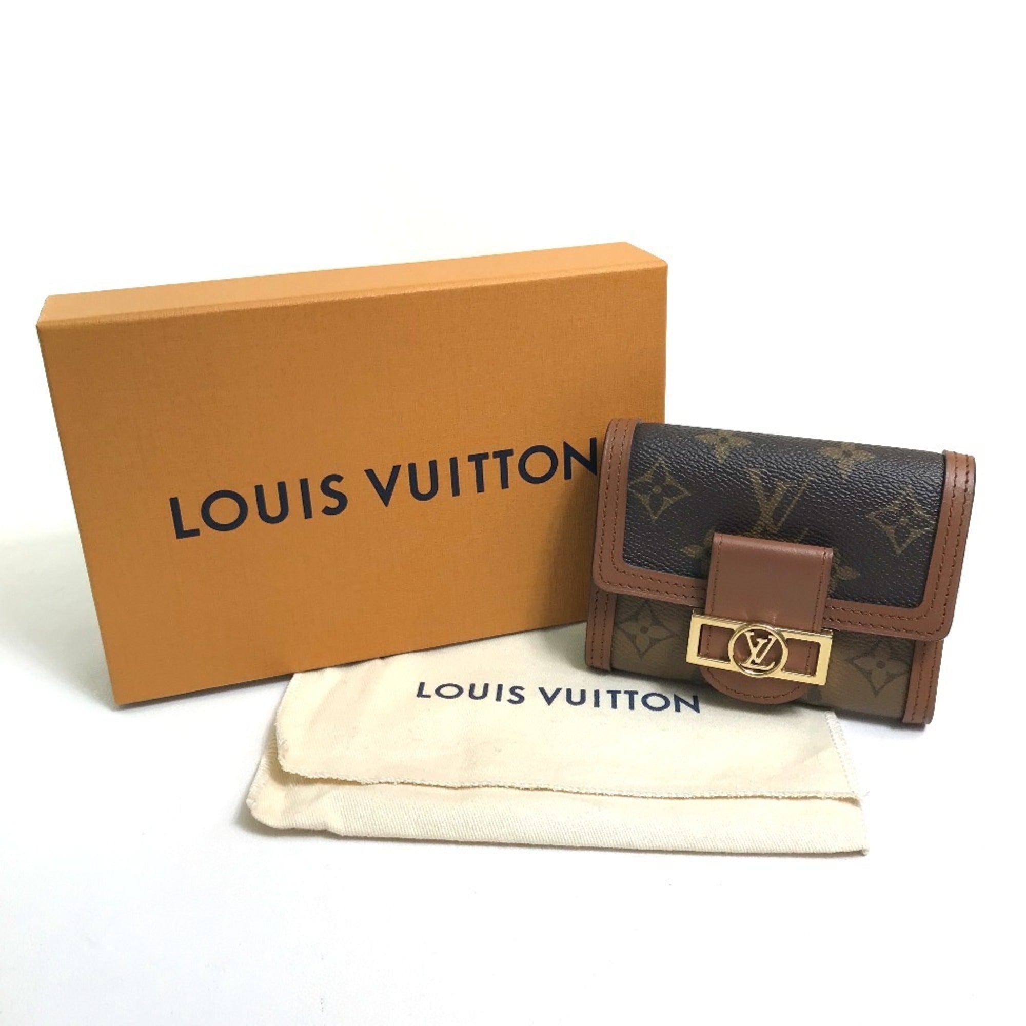 Louis Vuitton Monogram Reverse Brown Monogram Monogram Reverse Monogram Reverse Monogram Wallet (Tri-Fold)