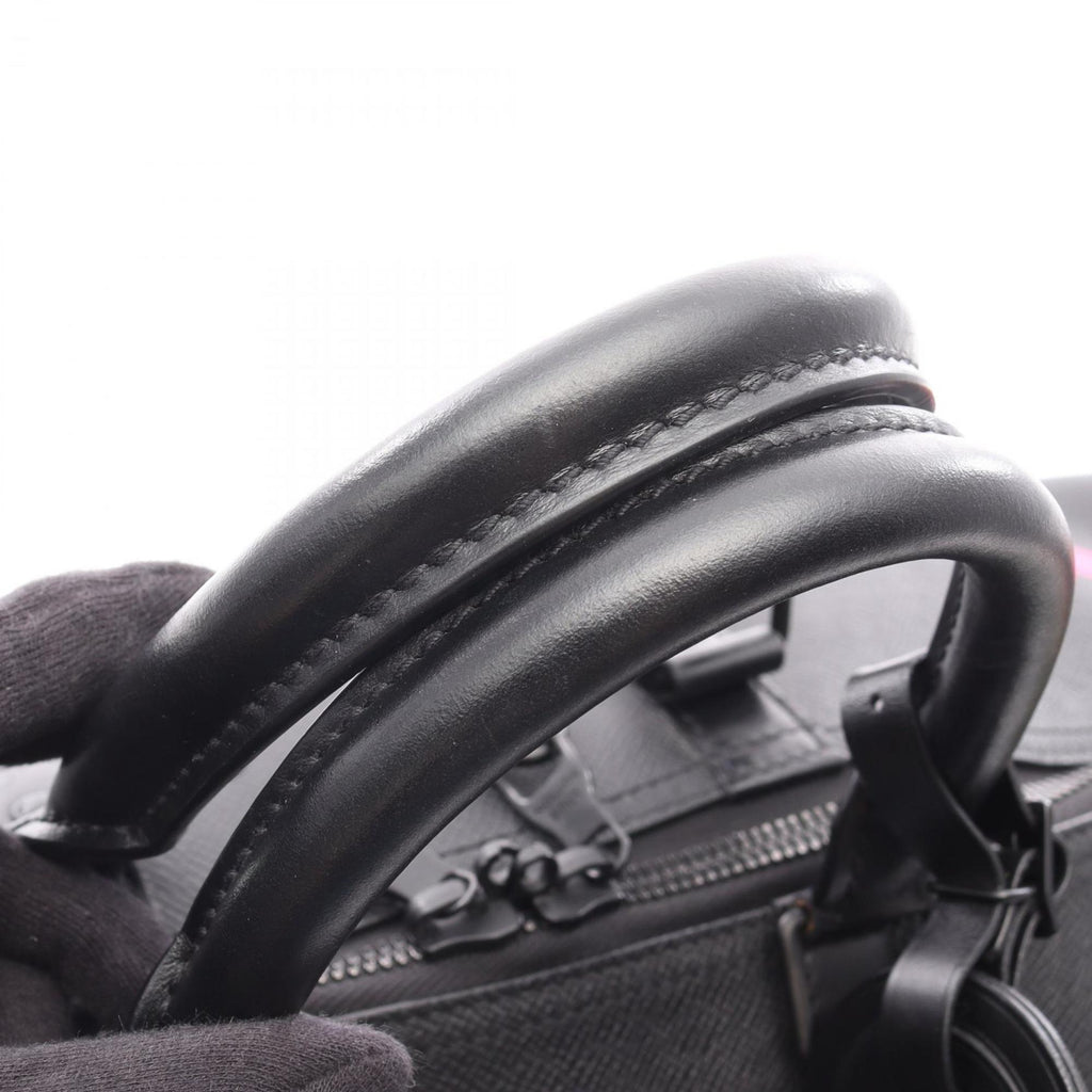 Louis Vuitton Black Multi-Color Noir Leather Boston Bag