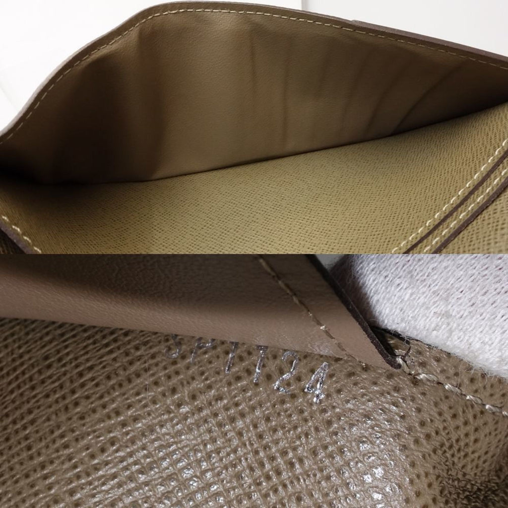 Louis Vuitton Khaki Taiga Leather Long Wallet