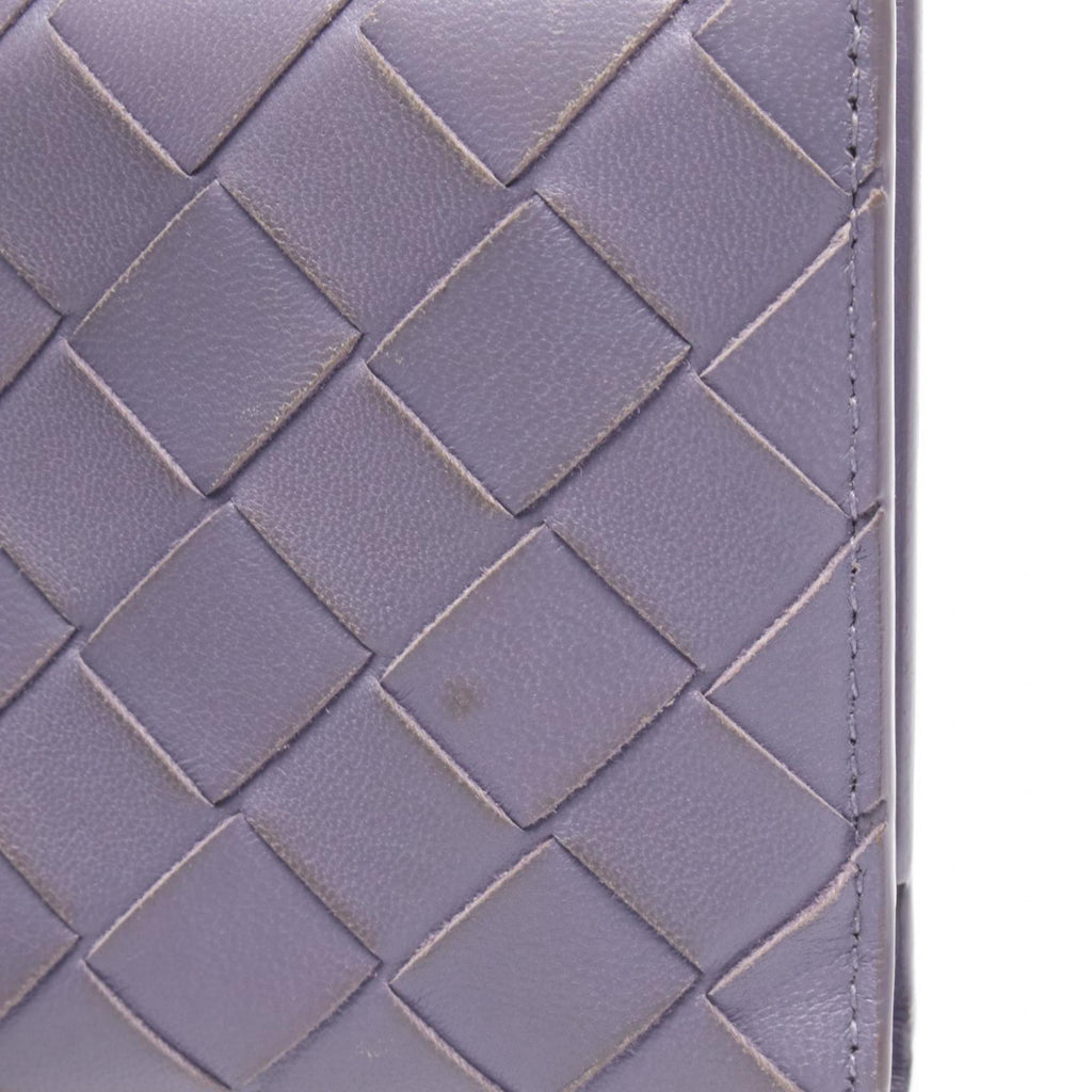 Bottega Veneta Purple Leather Wallet (Bi-Fold)