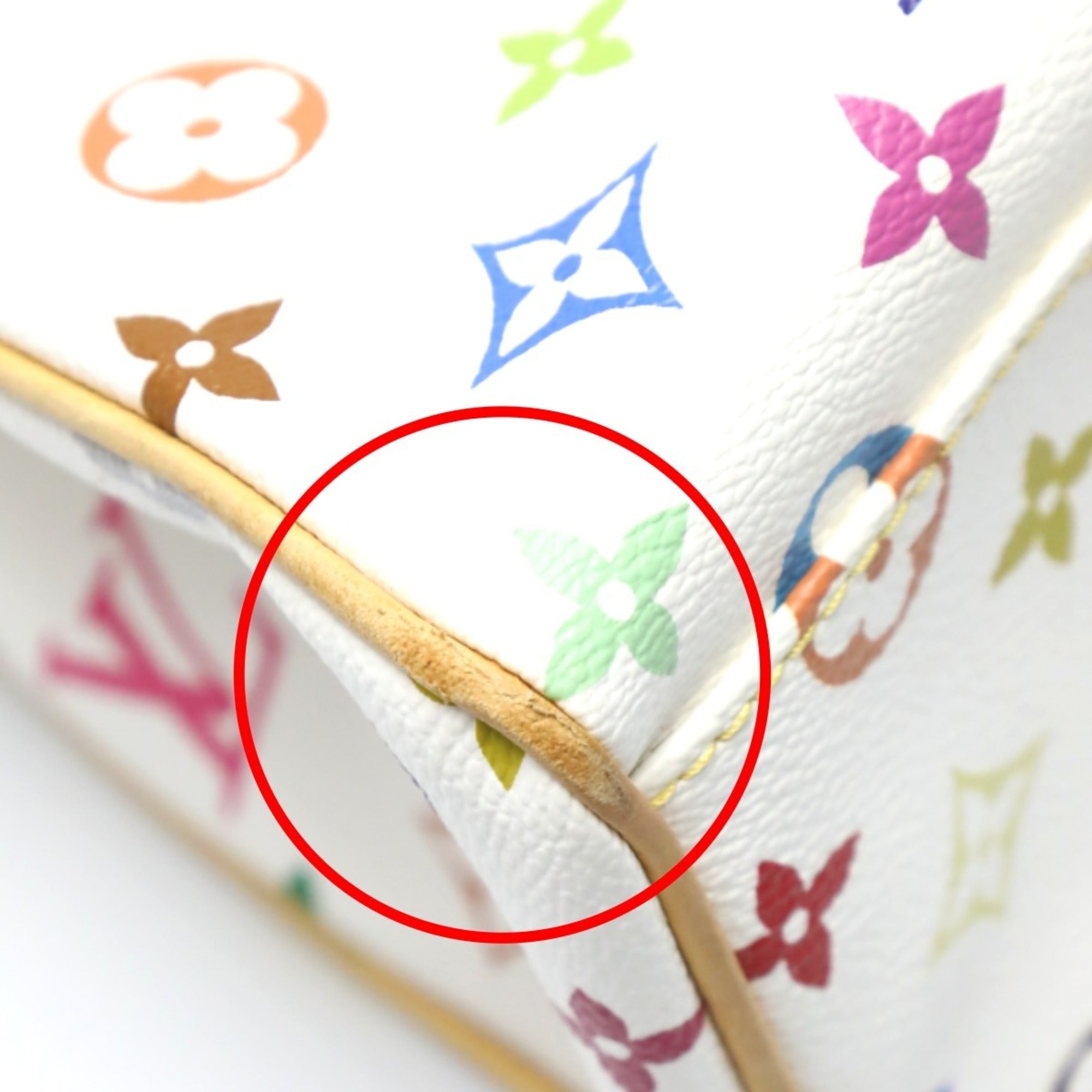 Louis Vuitton Blanc Multi-Color Monogram Multicolore Handbag