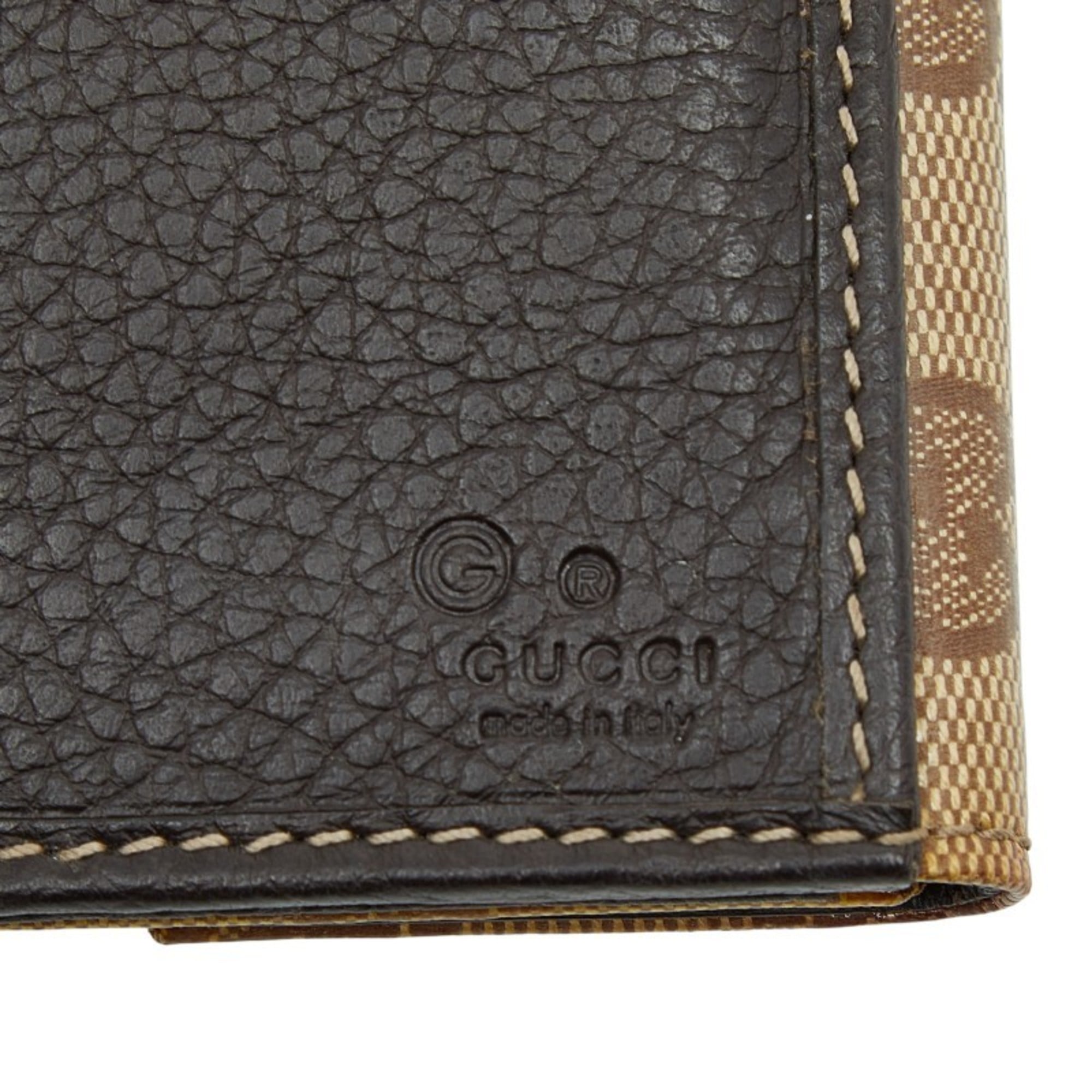 Gucci Beige Pvc Leather Coin Purse/Coin Case (Pre-Owned)