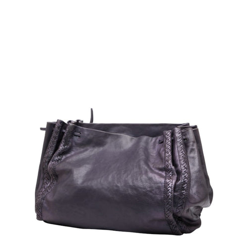 Bottega Veneta Purple Leather Shoulder Bag