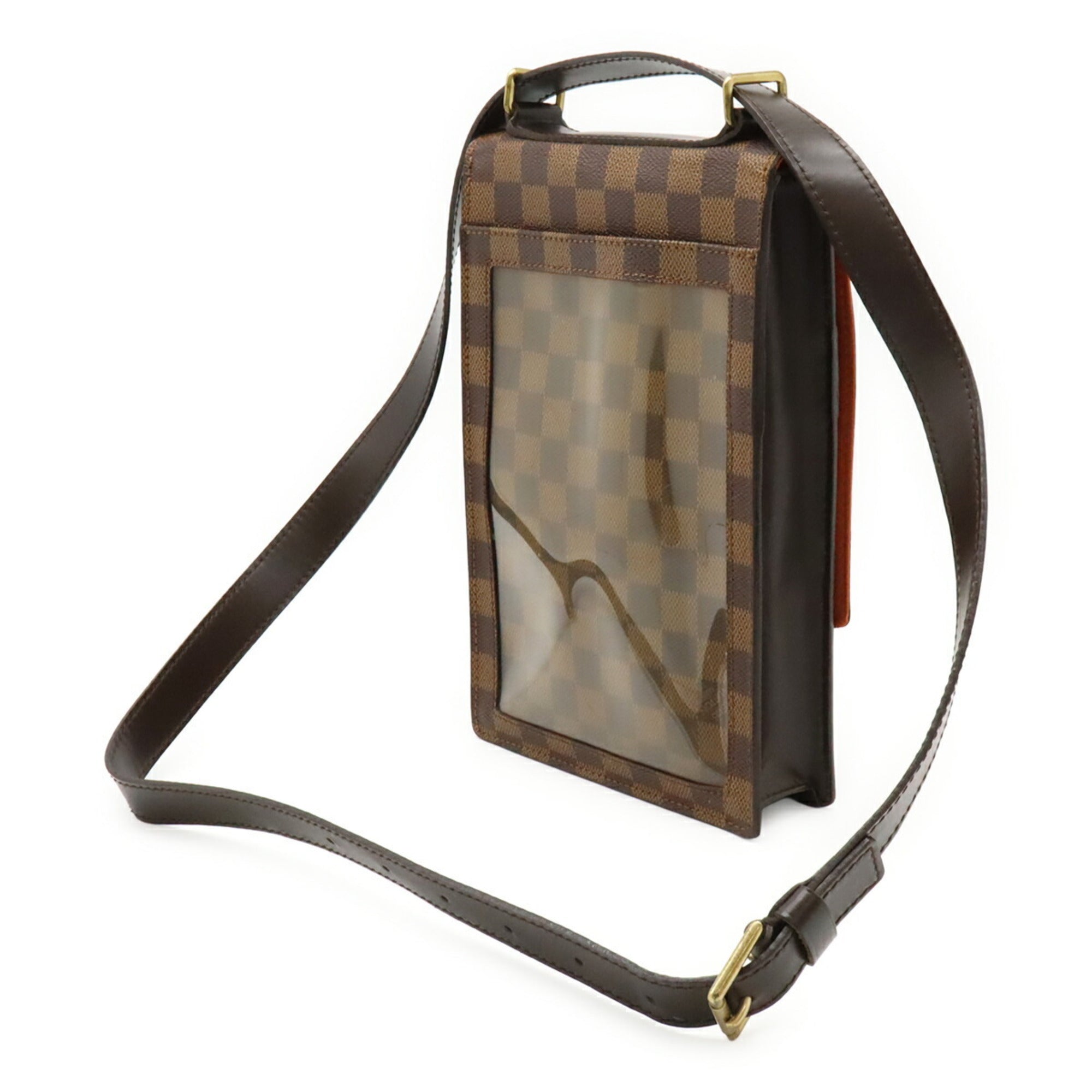 Louis Vuitton Brown Pvc Leather Shoulder Bag