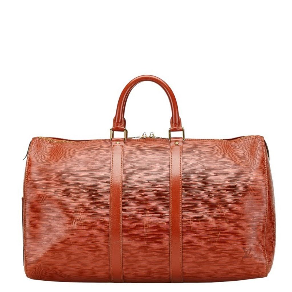 Louis Vuitton Brown Gold Cipango Leather Boston Bag