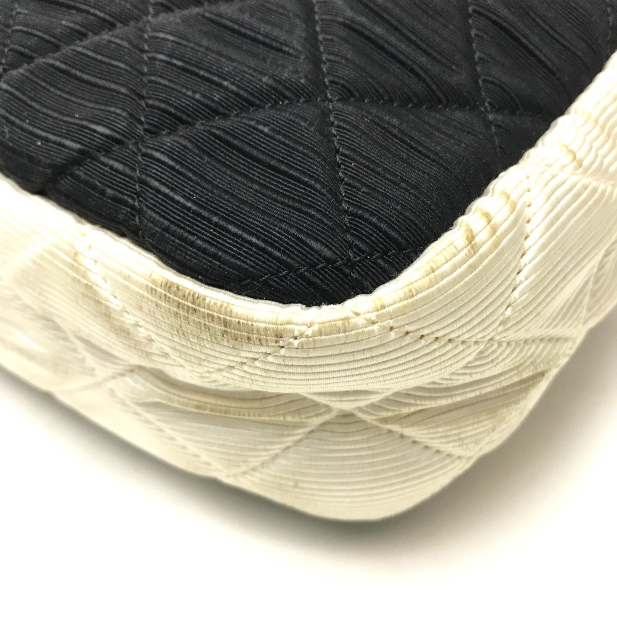 Chanel Black Cloth Shoulder Bag